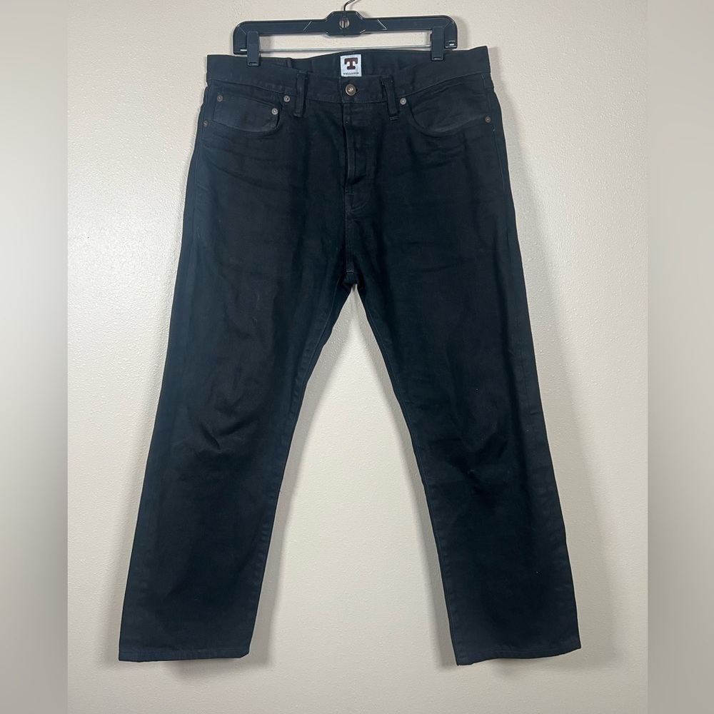 Tellason Men's Straight Jeans in Black